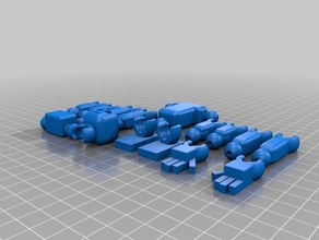 robot articolato costruzione di giocattoli articuled 3d print model - Mito3D