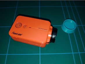 simple runcam2 tapa de la lente cámara microdelta renovación openscad 3d print model - Mito3D