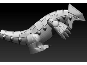 groudon hareketli heykeller efsanevi pokemon git 3d print model - Mito3D