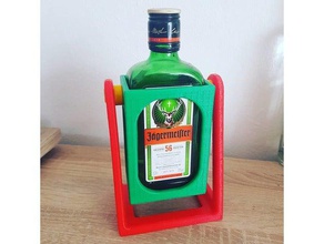 stand j germeister 0 35 l kitchen & dining alcohol bar botle flasche flaschenhalter 3d print model - Mito3D