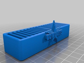 dallas cowboys sd card holder 3d printing organizer 3d print model - Mito3D