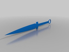 throwing blade 3d printing knife 3d print model - Mito3D
