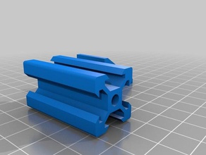 2020 extrusion + captive nut clamp 3d printer accessories 3d print model - Mito3D