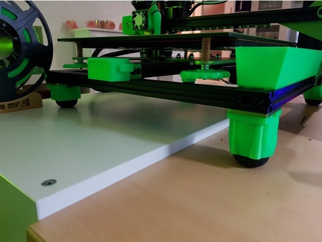 genişletilmiş cr10 sabitleme ayakları 3d yazıcı aksesuarları 3D print model - Mito3D