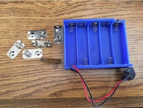 5 x aa battery holder electronics 5xaa batter hold 3d print model - Mito3D