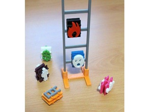 ladder peg toy 3000 codename overkill mechanical toys clipon configurable tumble 3d print model - Mito3D