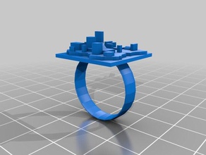 mini city ring 3d printing 3d print model - Mito3D