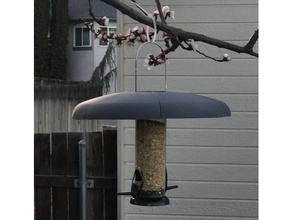 ardilla de la cubierta del alimentador pájaros al aire libre y jardín pajarera comedero el control plagas disuasión 3d print model - Mito3D