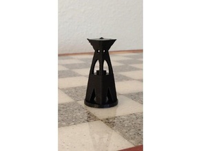 wazzarook di scacchi pezzo degli torre rook 3d print model - Mito3D