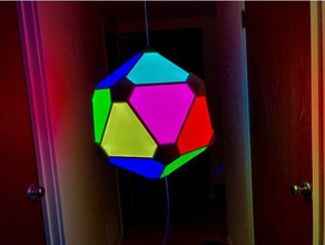aurora apex canto dentro de suporte do agregado familiar icosaedro iluminação nanoleaf 3d print model - Mito3D