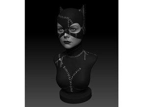 a mulher-gato esculturas 3d print model - Mito3D