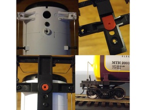 mth wagon-citerne à 2 rail adaptateur de conversion modèles 2-rail wagon marchandises modèle chemin fer trains o l'échelle 3d print model - Mito3D