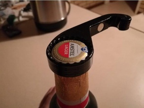 una sola mano, apri di bottiglia torsione pinze famiglia l'alcol birra lettore la bottleopener tappo apribottiglie bevanda pinza magnete magnetico anche con mano twister 3d print model - Mito3D