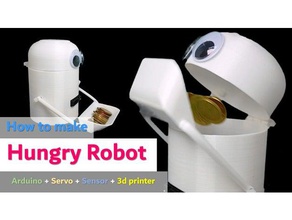 hacer hambre robot comer de todo, usando arduino servo sensor la impresora 3d del proyecto robótica ch340 con infrarrojos mg90s el 3d print model - Mito3D