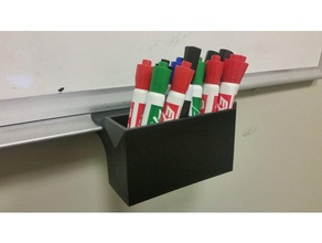 whiteboard pen holder office 3d print model - Mito3D