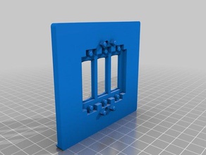cache interrupteur triple ménage boitier 3d print model - Mito3D