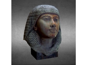egyptian statues queen noble scans & replicas 3d print printing scan scanning ancient egypt bust cultural heritage limestone mythology paint polychrome religion sculpture statue woman 3d print model - Mito3D