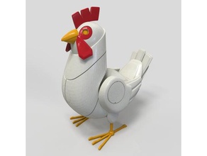 robot chicken juegos y juguetes de pollo coleccionables la decoración escritorio estatuilla el juguete 3d print model - Mito3D