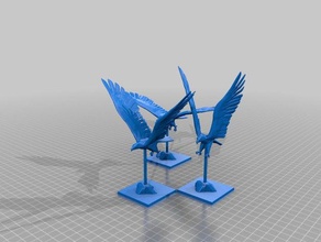 28mm gigante águias brinquedos & games idade de fantasia dnd águia frostgrave onepagerules tampo mesa wargame warhammer fantasy 3d print model - Mito3D