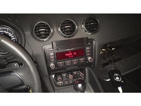 iphone 6plus 7plus 8plus cd slot holder automotive audi tt car 6 plus 7 8 3d print model - Mito3D