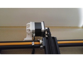cr-10 y motor stiffening bracket 3d printer accessories creality stiffener y-axis y-stepper 3d print model - Mito3D