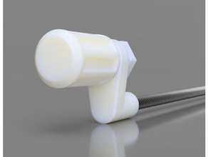 manuel leadscrew krank cr-10 tevo prusa 3d yazıcı aksesuarları crank creality el kol kasırga z-crank 3d print model - Mito3D