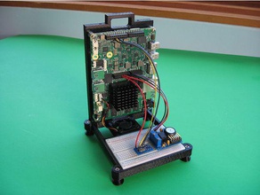 udoo x86 banco di prova l'elettronica arduino 101 breadboard ventola raffreddamento 3d print model - Mito3D