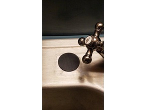 faucet hole insert household delete kitchen sink plug water whitetrashfpv 3d print model - Mito3D