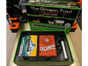 oregon trail card game box insert games 3d print model - Mito3D
