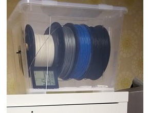 spool-Halter ikea-box diy filament spool holder storage box 3d print model - Mito3D