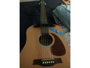 passerelle inspired guitar bridge music kaki king musical instrument 3d print model - Mito3D