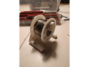 solder spool holder diy soldering 3d print model - Mito3D