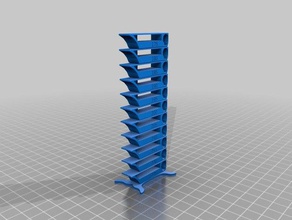 parametrisierte smart kompakt-Temperatur-Kalibrierung-Turm 3d-Druck-tests Temperatur calib Temperatur-Kalibrierung Temperatur-test tower temp-Turm 3d print model - Mito3D