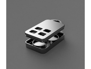 substituição de alarme keyfob - honeywell mod 5804 peças despertador a pingente 3d print model - Mito3D