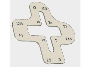 angolo calcolatrice il fai da te calcolatore circoli gli angoli misurare strumento di misurazione giro arrotondamento 3d print model - Mito3D
