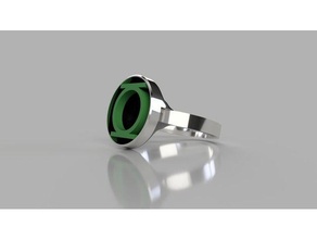 lanterna verde anello oggetti di scena 3d print model - Mito3D