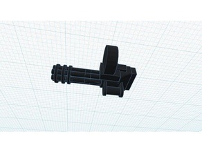 lego mini-gun A impressão 3d armas metralhadora giratória arma 3d print model - Mito3D