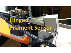 cr-10s hinged filament sensor mount bottom plug 3d printer parts axis bracket cr-10 creality guide hinge pivot pivoting runout z-axis 3d print model - Mito3D