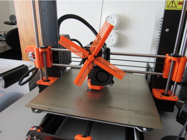 dutch windmill blades extruder motor visualizer 3d printer accessories prusa i3-mk3 i3 mk3 3D print model - Mito3D