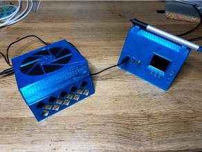 soldering station maiskolben german c't make magazine diy fume extractor heise strain relief 3d print model - Mito3D