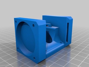 e3d v6 40mm fan duct 3d printer parts cooling 3d print model - Mito3D