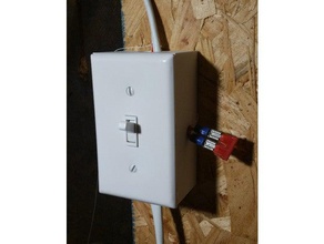 singola gang della scatola elettrica il fai da te box elettrico presa di corrente interruttore 3d print model - Mito3D