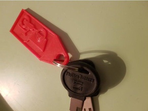 bakfiets trousseau de clés porte-clés 3d print model - Mito3D