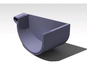 gutter - gouti re d'angle pour nicoll type lg25 outdoor & garden 3d print model - Mito3D