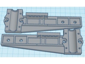hypercube z axis support rails modified 3d printer parts 3d print model - Mito3D