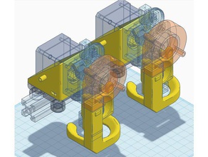 titan e3dv6 & vulcão fã de monta Impressora 3d peças 2020 e3d v6 precisão piezo v-slot 3d print model - Mito3D