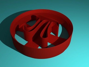 pi cookie cutter opere food & drink 3d print model - Mito3D