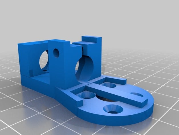 motor mount 10mm manuel 3d printing 3D print model - Mito3D