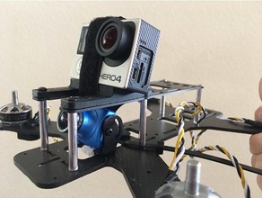 qav camera mount toys & games action cam drone fpv gopro lumenier qav250 realacc 3d print model - Mito3D
