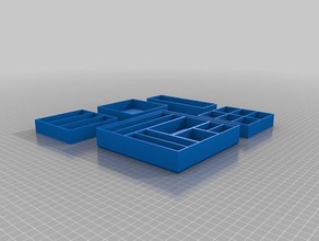 bandejas empilháveis organização componente componentes elétricos o organizador bandeja 3d print model - Mito3D